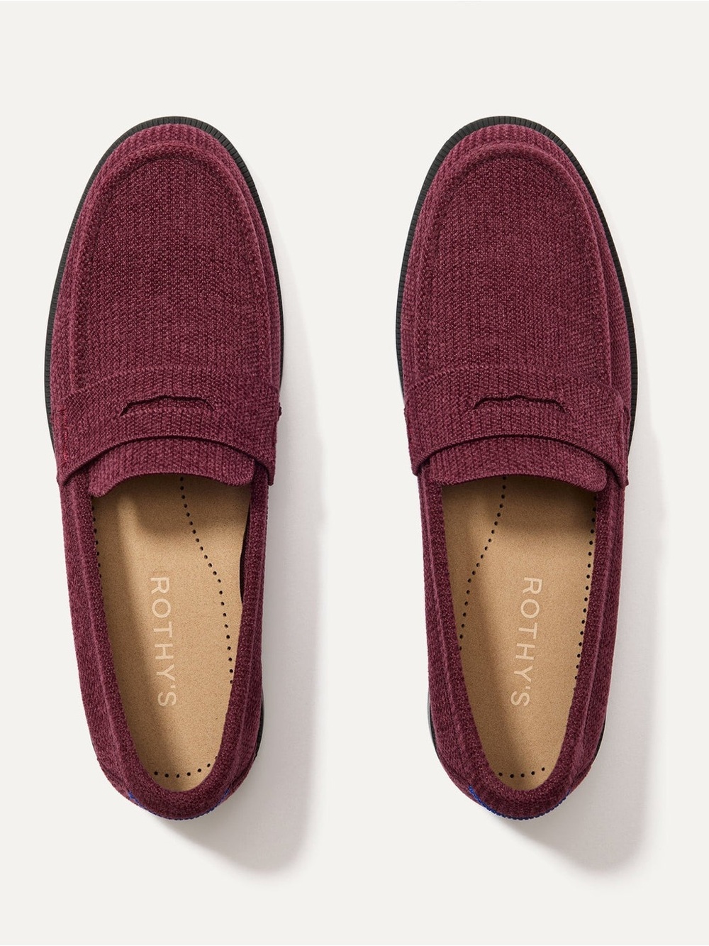 NIB Rothy's Penny Loafer in ReVelvet Syrah 🍂Burgundy Suede-like, gorgeous color! - Picture 5 of 10
